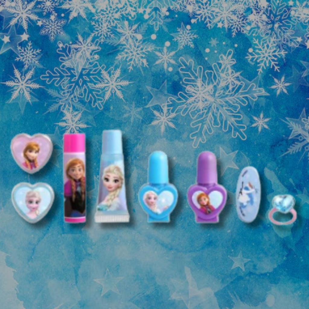 DISNEY FROZEN COMPACT MAKEUP BAG - Beauty Case con Trucchi Bambina Elsa & Anna