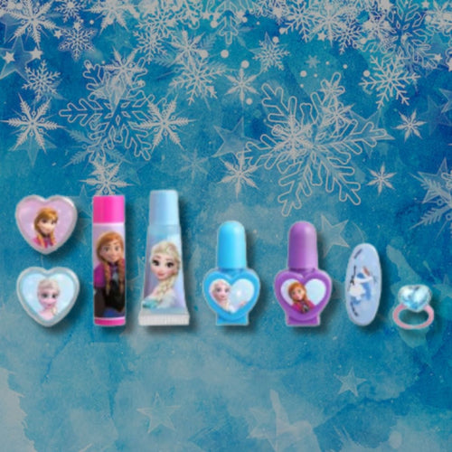 DISNEY FROZEN COMPACT MAKEUP BAG - Beauty Case con Trucchi Bambina Elsa & Anna