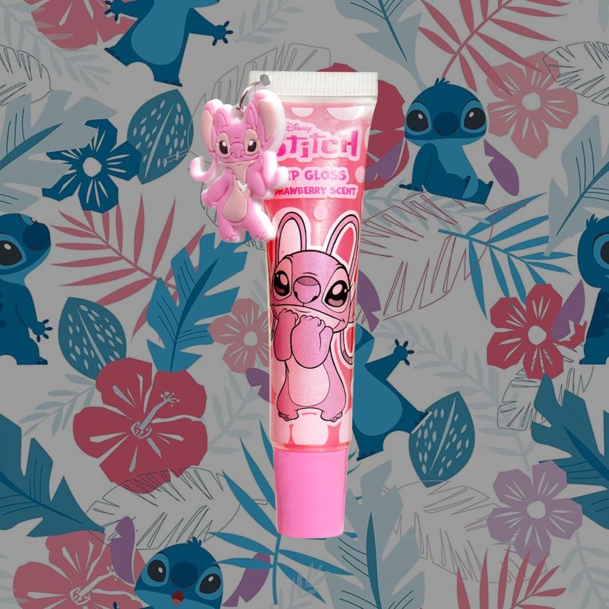 DISNEY ANGEL LIP GLOSS WITH CHARM - Strawberry Scent 13 ml