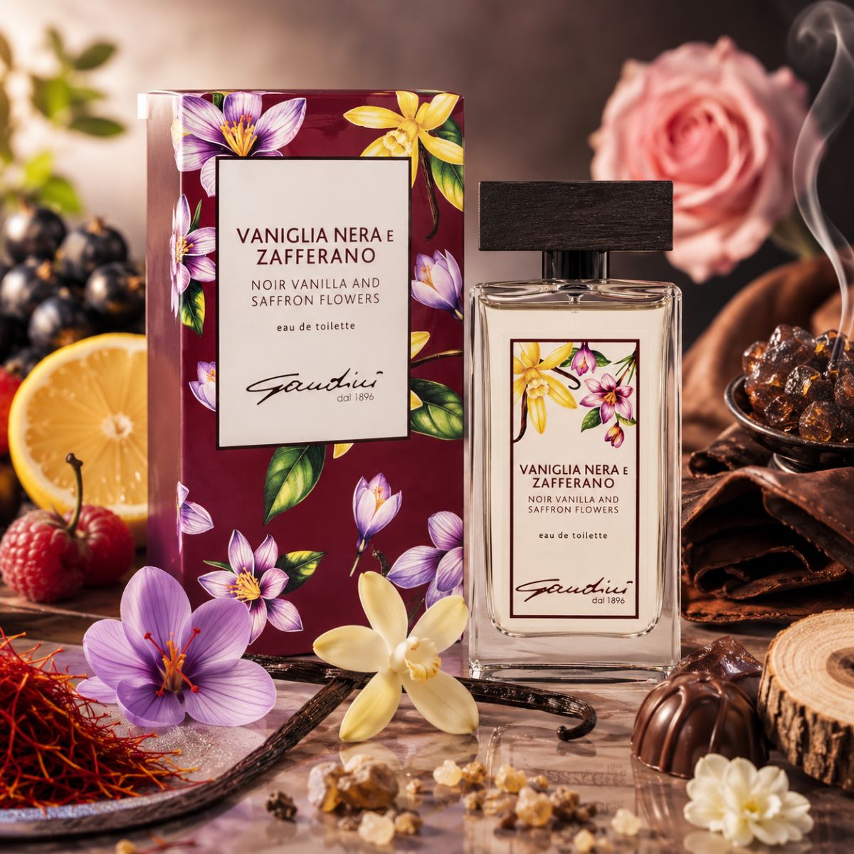 GANDINl VANIGLIA NERA & ZAFFERANO - Eau de Toilette 100ml