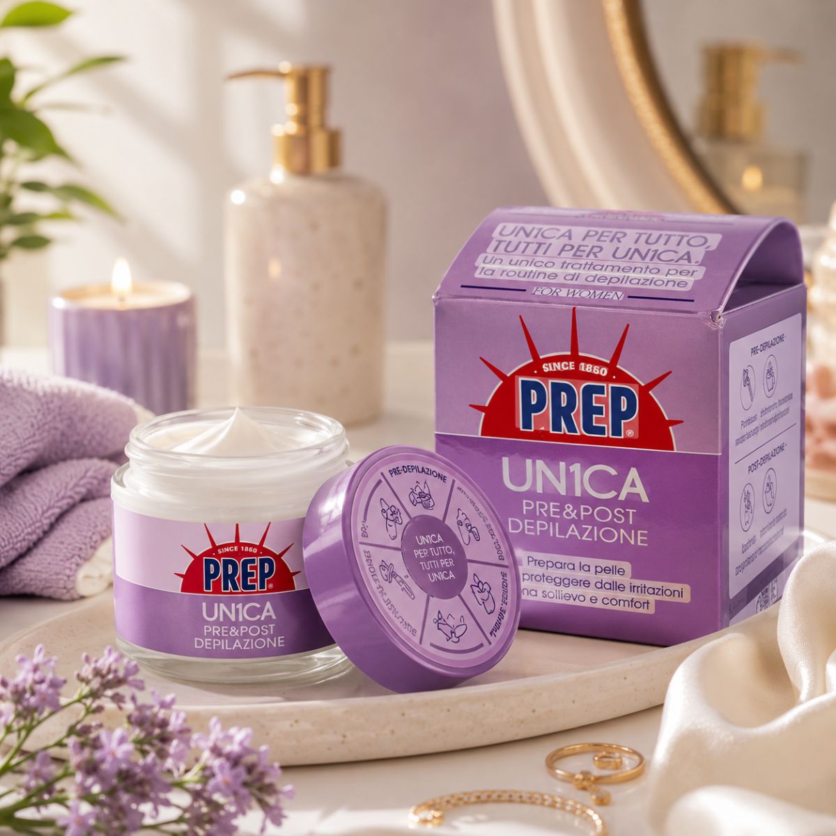 PREP UN1CA CREMA PRE & POST DEPILAZIONE DONNA - 75ml