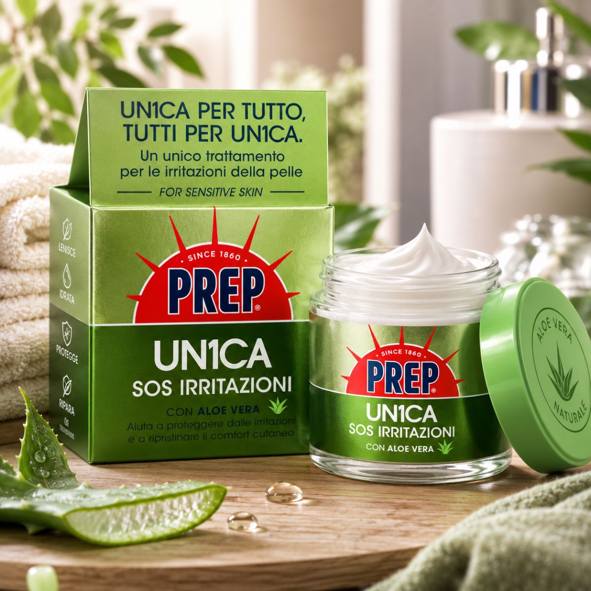 PREP UN1CA SOS IRRITAZIONI CREMA LENITIVA - Con Aloe Vera 75ml