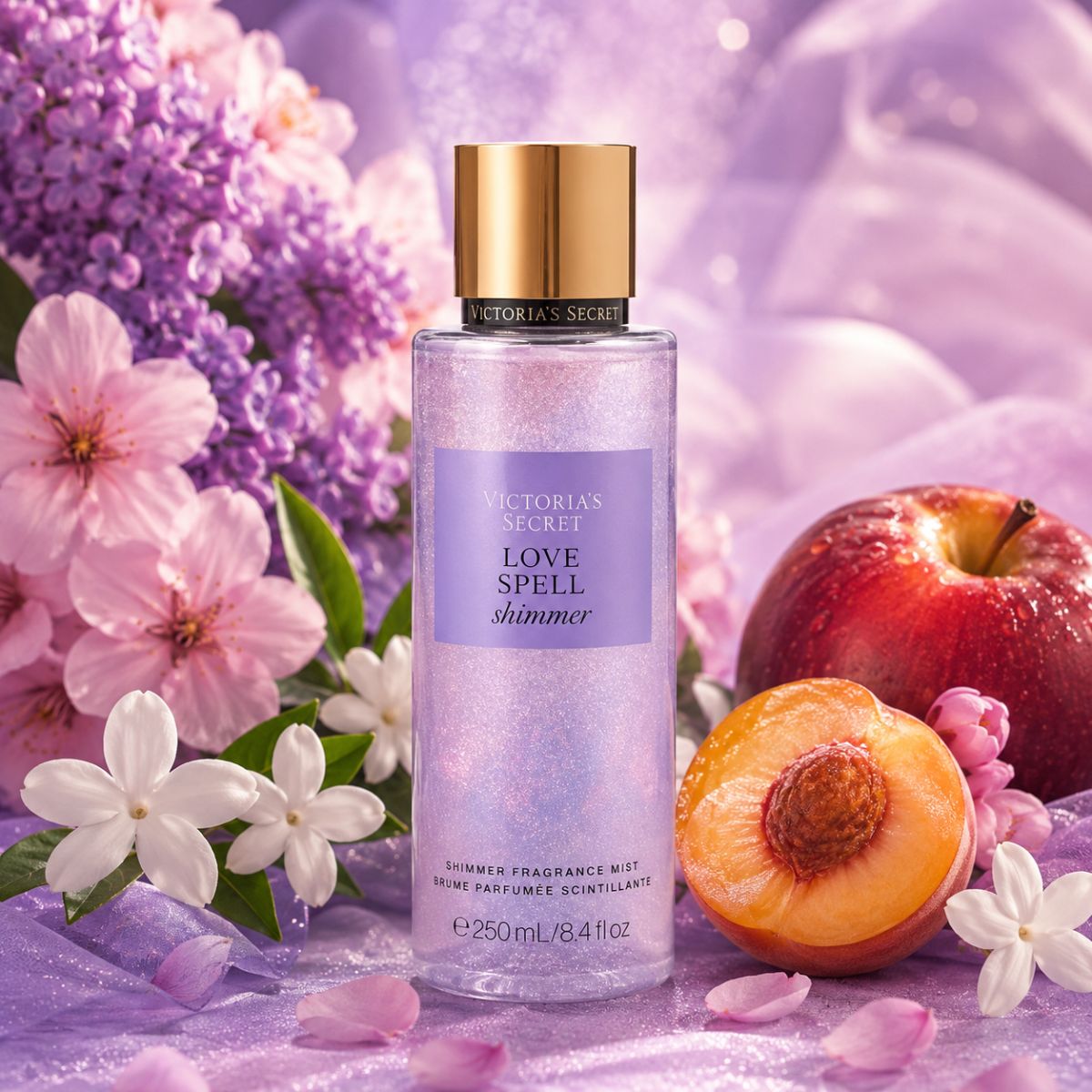 VICTORIA SECRET'S LOVE SPELL SHIMMER BODY MIST - Profumo Corpo Con Glitter 250ml