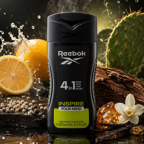 REEBOK INSPIRE YOUR MIND 4in1 - Gel Doccia Uomo 250 ml - Liquidò