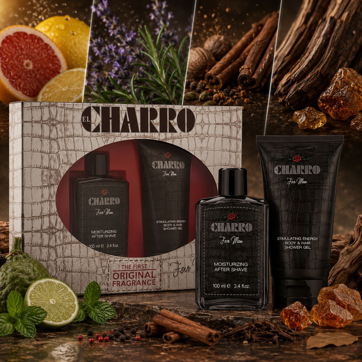 CHARRO ORIGINAL MAN CONFEZIONE - Dopobarba 100ml + Shower Gel 200ml