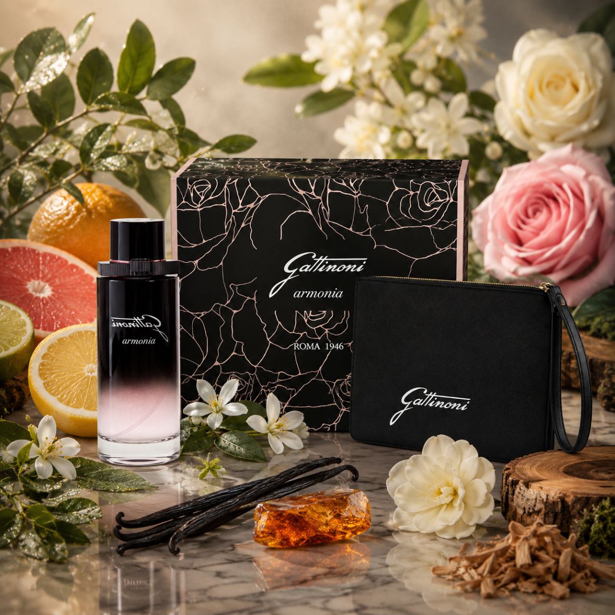 GATTINONI ROMA ARMONIA SET DONNA -  Eau de Parfum 75 ml + Pochette