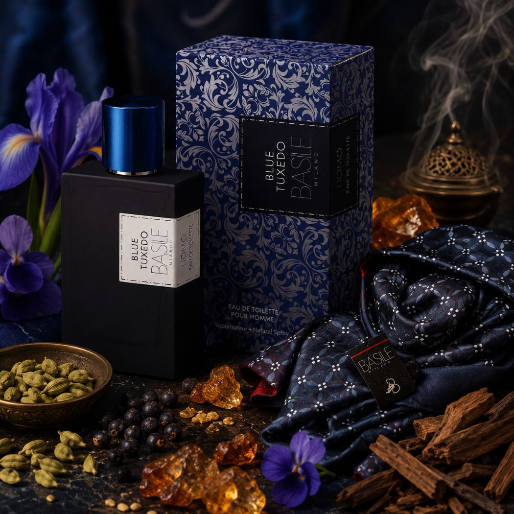 BASILE - BLUE TUXEDO Eau de Toilette 100ml + PASMINA OMAGGIO - Liquidò