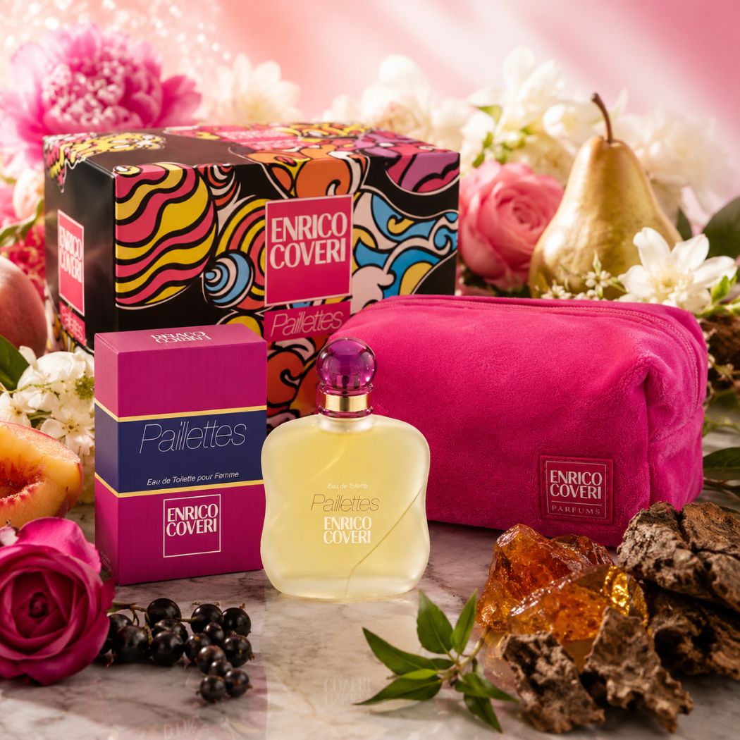 ENRICO COVERI - Confezione Paillettes: EDT + Pochette