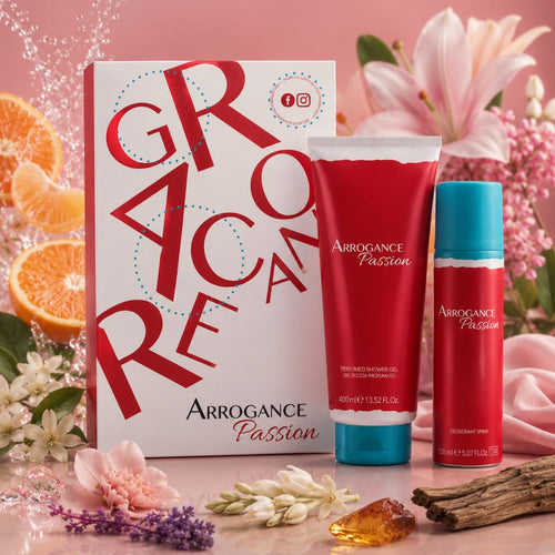 ARROGANCE PASSION COFANETTO - Gel Doccia 400ml + Deodorante Spray 150ml - Liquidò