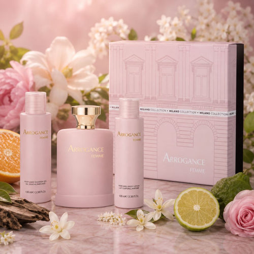 ARROGANCE FEMME MILANO COLLECTION COFANETTO - Eau de Toilette 50 ml + Gel Doccia 100 ml + Lozione Corpo 100 ml - Liquidò
