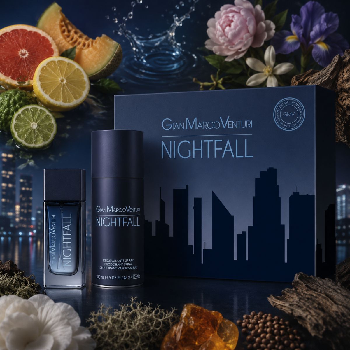 GIAN MARCO VENTURI NIGHTFALL COFANETTO - Eau de Parfum 30 ml + Deodorante Spray 150 ml