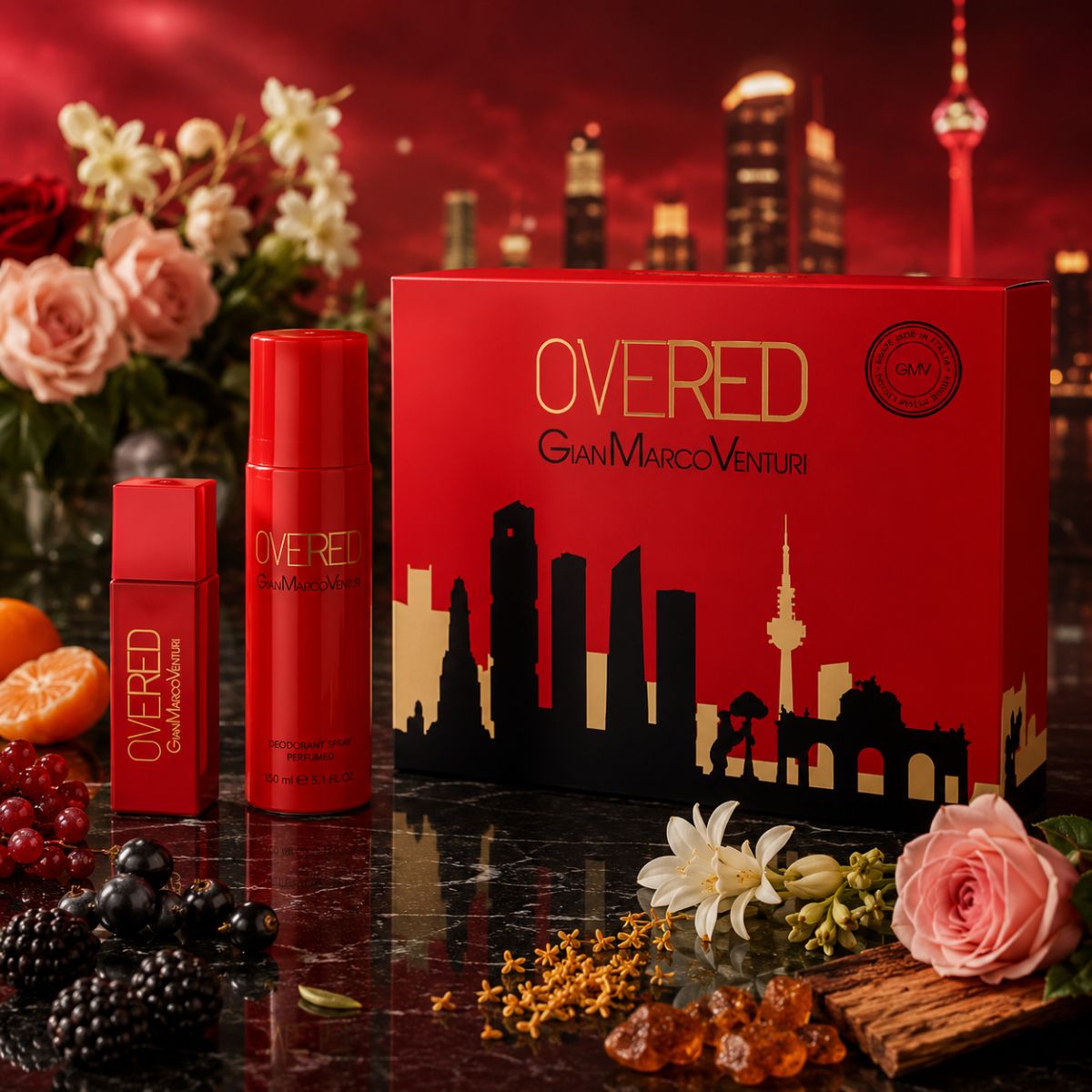 GIAN MARCO VENTURI OVERED CONFEZIONE DONNA - Eau de Toilette 30 ml + Deodorante Spray 150 ml