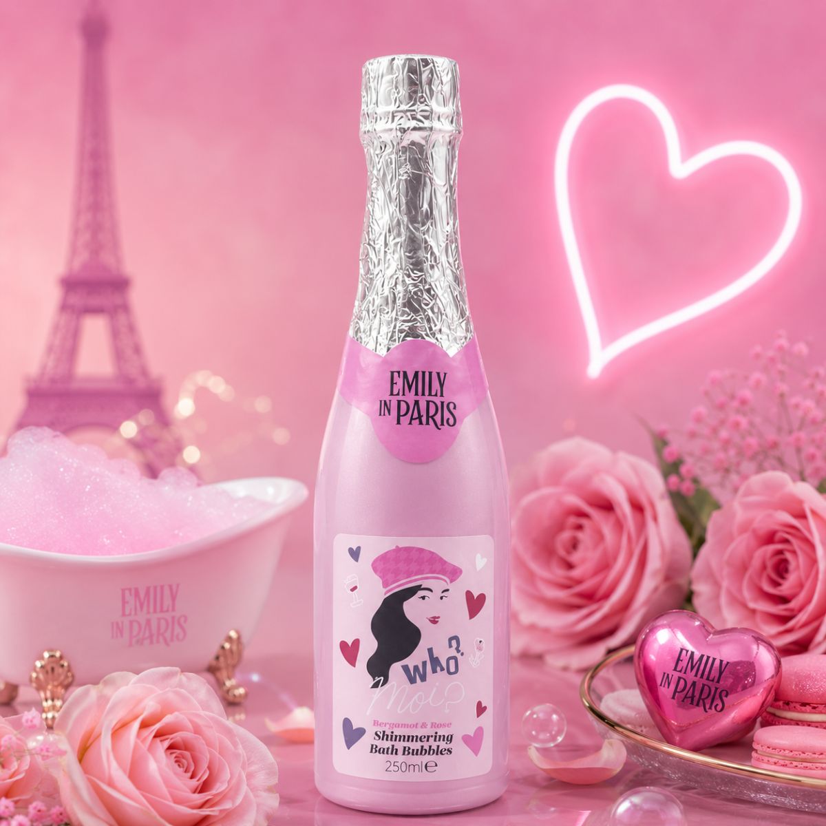 Emily -bollicine bagno schiuma 250ml bergamotto e rosa - Liquidò