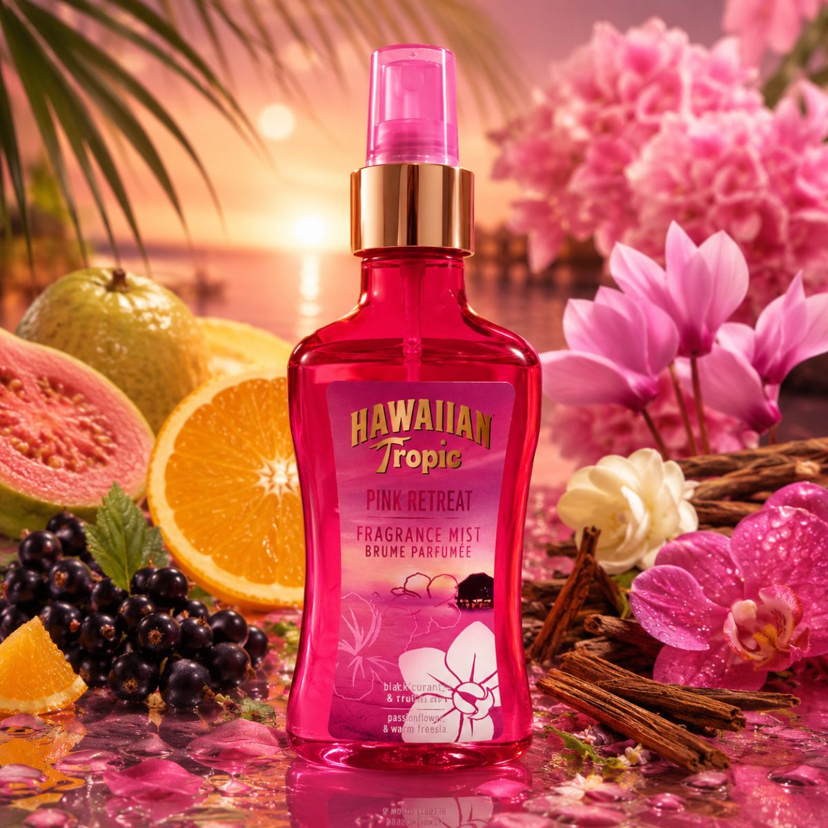 HAWAIIAN TROPIC PINK RETREAT  FRAGRANCE MIST - Acqua Profumata 250ml