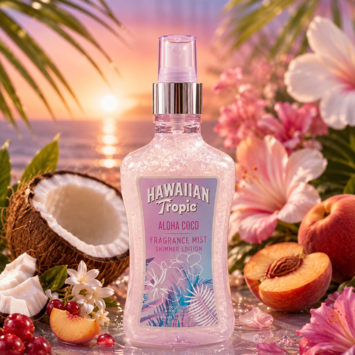 HAWAIIAN TROPIC ALOHA COCO FRAGRANCE MIST SHIMMER - Acqua Profumata 250ml