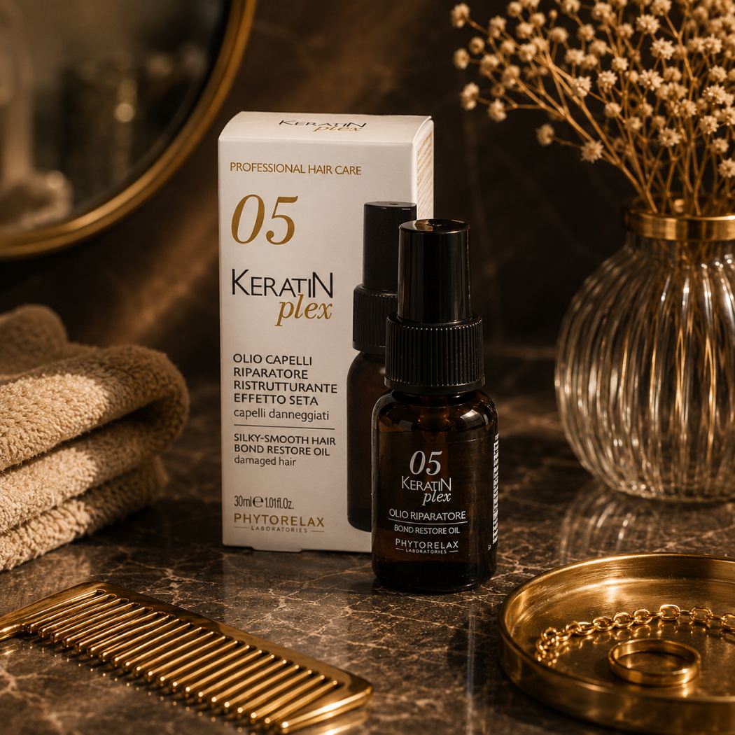 PHYTORELAX - 05. OLIO CAPELLI RIPARATORE RISTRUTTURANTE EFFETTO SETA capelli danneggiati - Liquidò