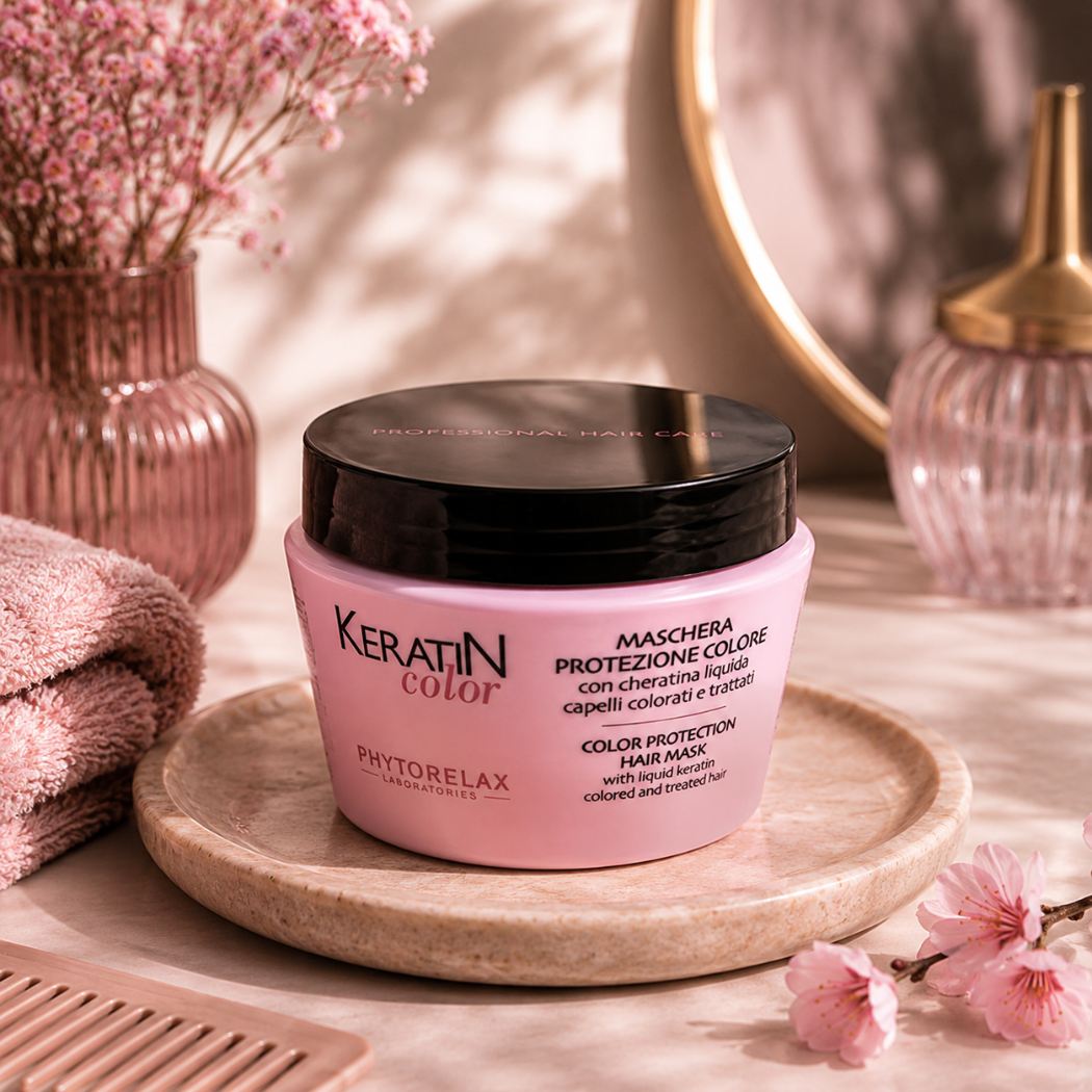 PHYTORELAX - MASCHERA PROTEZIONE COLORE Con cheratina liquida Capelli colorati e trattati - Liquidò