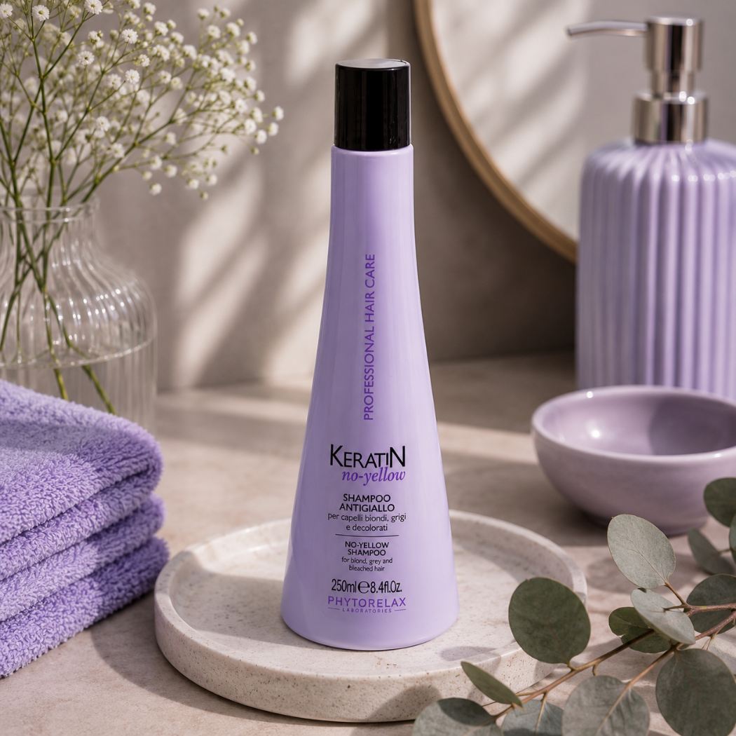 PHYTORELAX - SHAMPOO ANTIGIALLO per capelli biondi, grigi e decolorati - Liquidò