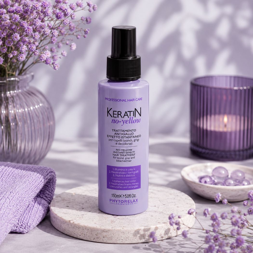 PHYTORELAX - TRATTAMENTO ANTIGIALLO EFFETTO ISTANTANEO per capelli biondi, grigi e decolorati - Liquidò