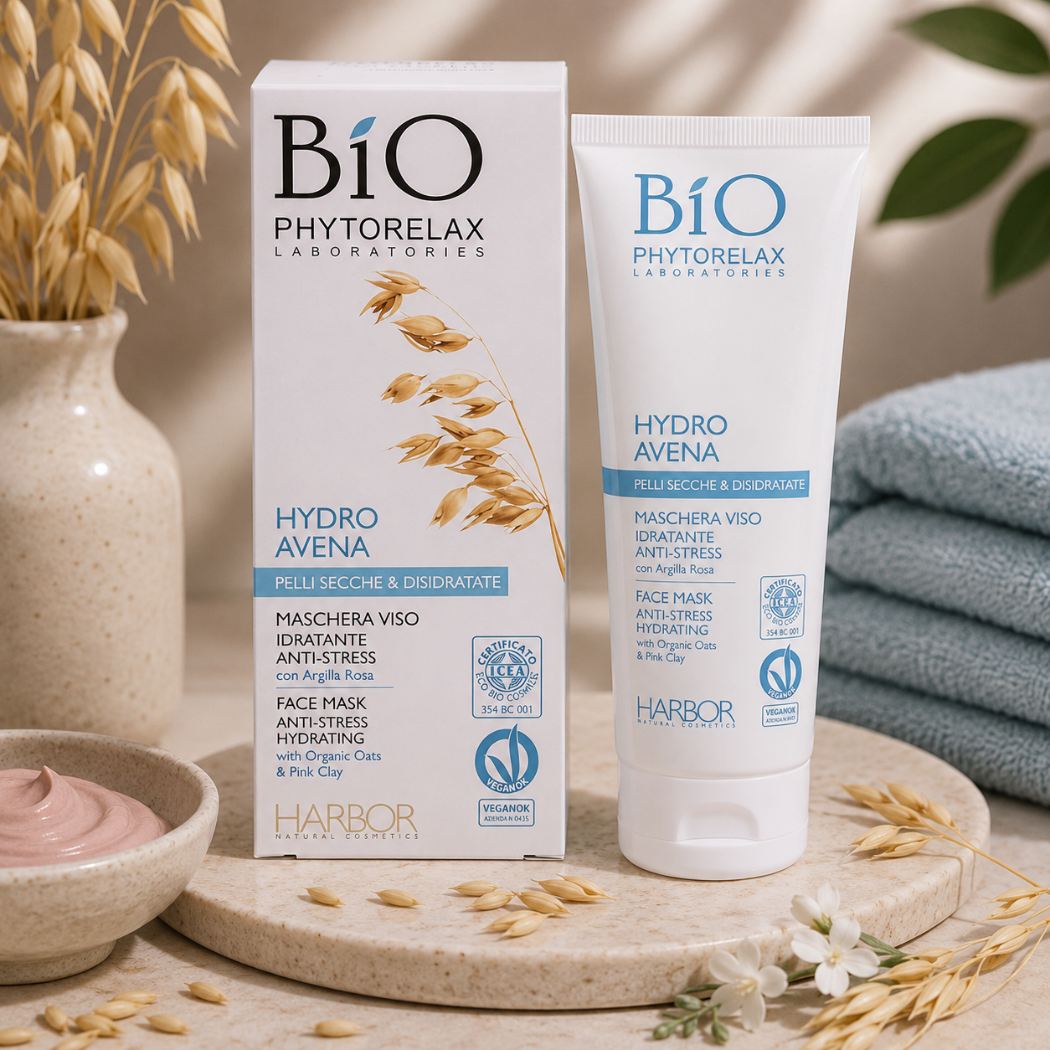 PHYTORELAX - MASCHERA VISO IDRATANTE ANTI-STRESS con Argilla Rosa - Liquidò