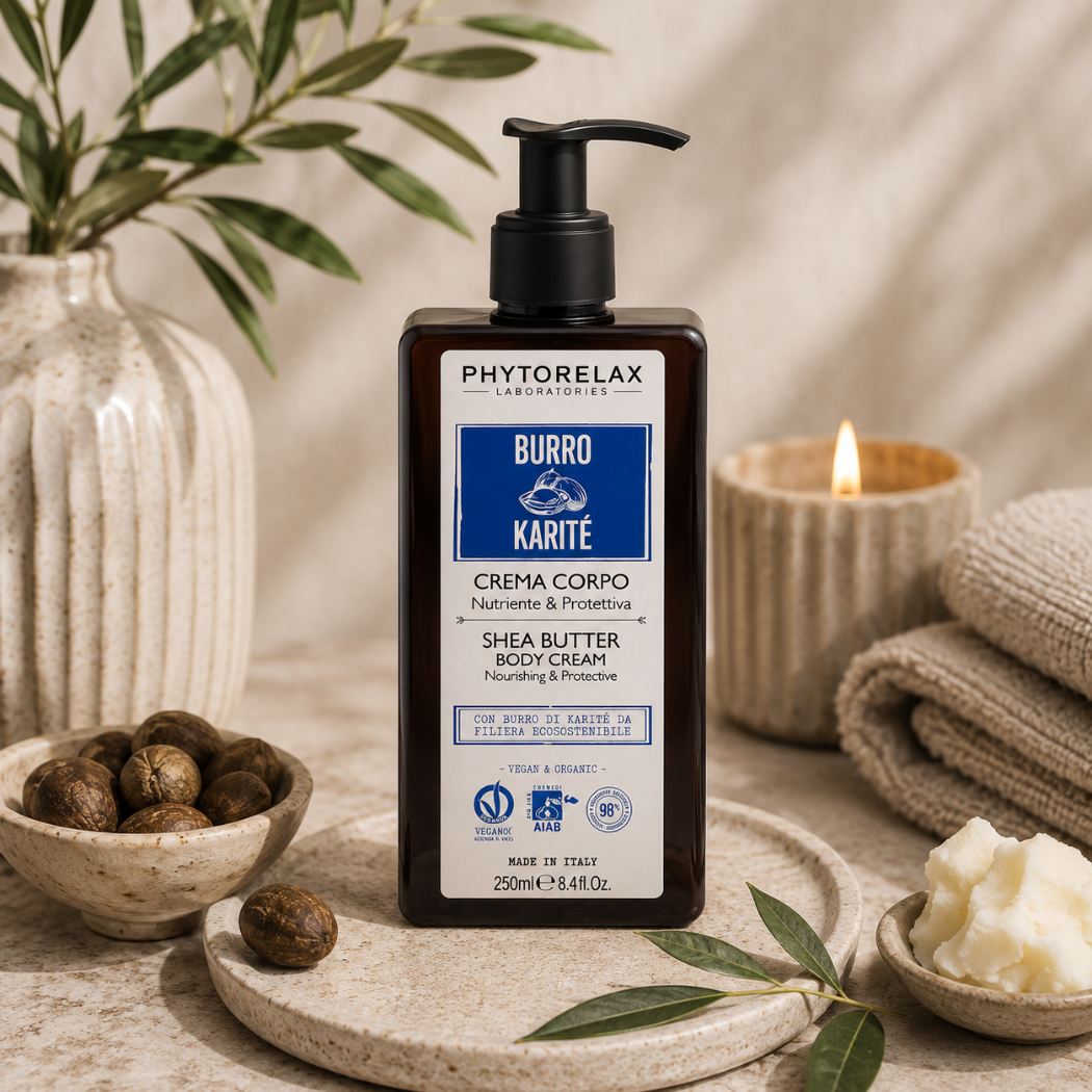 PHYTORELAX - CREMA CORPO NUTRIENTE E PROTETTIVA BURRO DI KARITÉ EQUOSOLIDALE - Liquidò