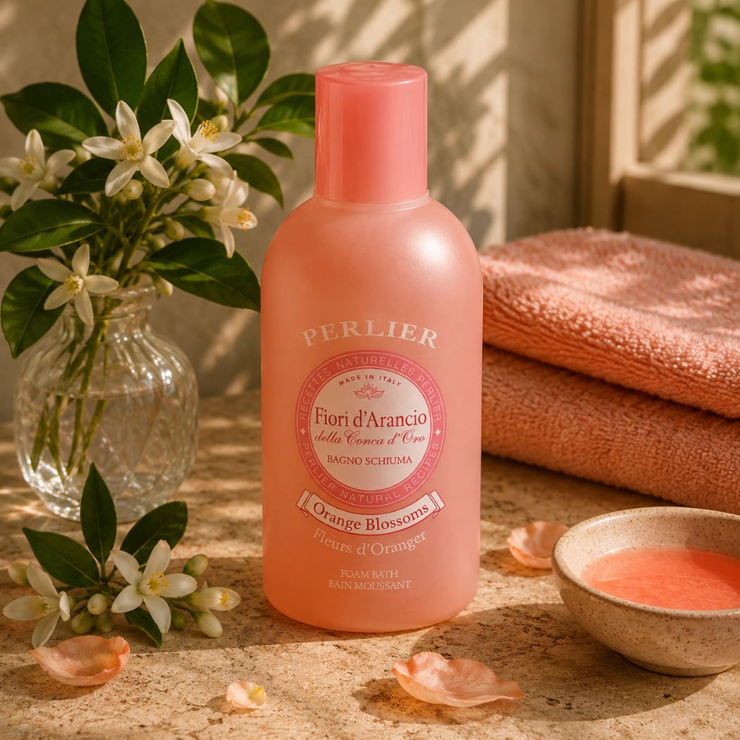 PERLIER BAGNO SCHIUMA | fiori d'arancio della Conca d'Oro -1000ml - Liquidò