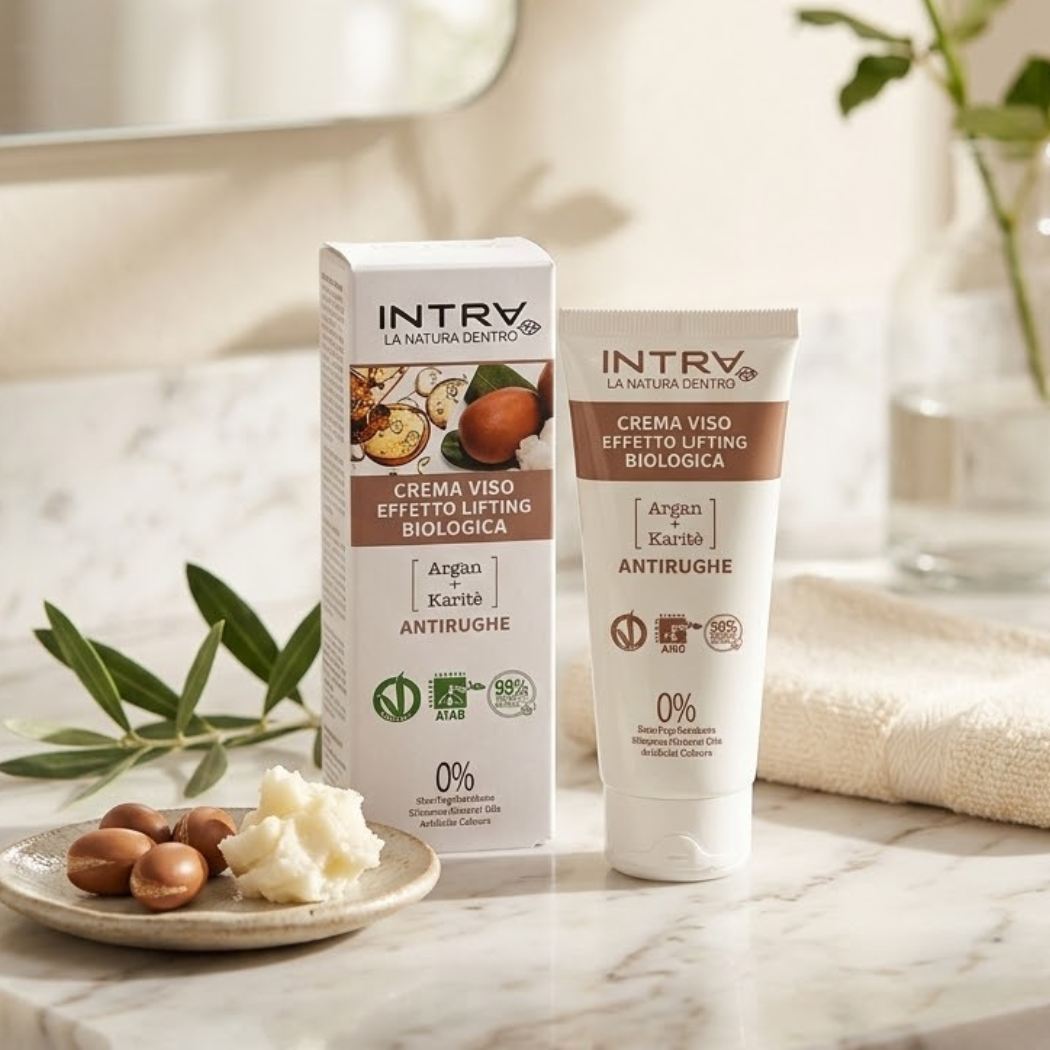 INTRA - Crema Viso Effetto Lifting Biologica Anti Rughe 50ml