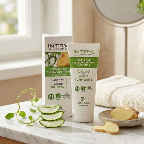 INTRA - Crema Gel Viso Seboequilibrante Biologica 50ml - Liquidò