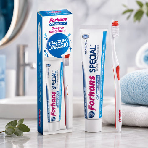 FORHANS SPECIAL - Dentifricio Gengivario 75 ml + Spazzolino Omaggio - Liquidò