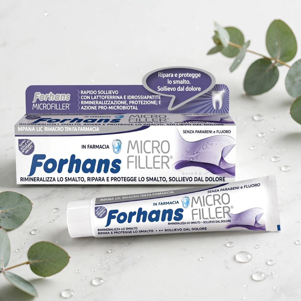 FORHANS MICRO FILLER - Dentifricio Medico, Ripara Lo Smalto 75ml