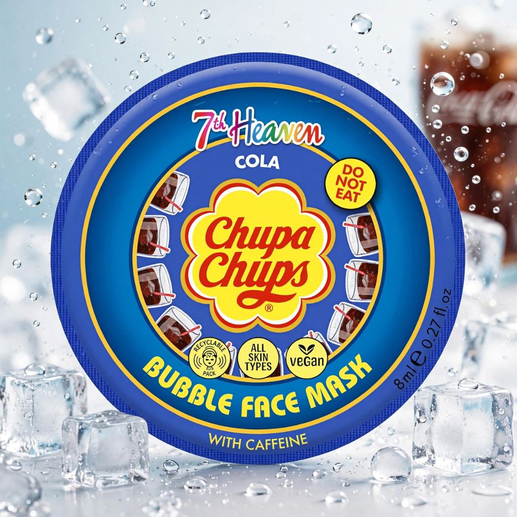 CHUPA CHUPS COLA | Maschera Viso Effervescente con Caffeina – Energizzante & Purificante 8ml