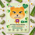 7TH HEAVEN KITTEN FACE MASK - Maschera Viso in Tessuto Aloe Vera & Camomilla - Liquidò