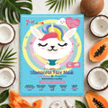 7TH HEAVEN LAMACORN FACE MASK - Maschera Viso in Tessuto Cocco & Papaya - Liquidò