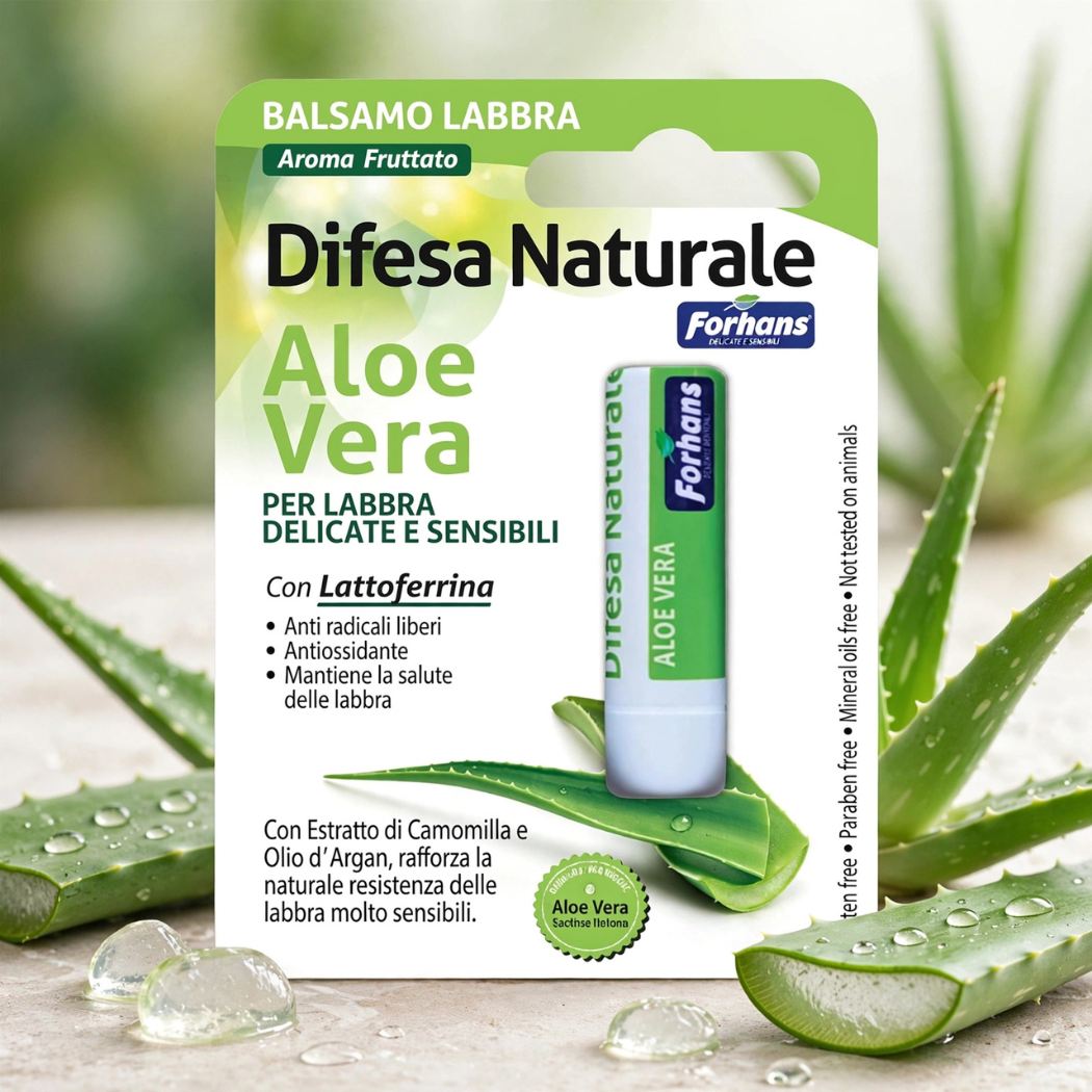 FORHANS BALSAMO LABBRA DIFESA NATURALE - Aloe Vera - Liquidò