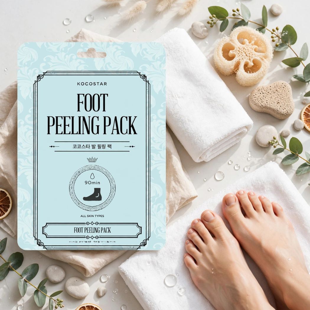 KOCOSTAR FOOT PEELING PACK - Maschera Esfoliante per Piedi - Liquidò