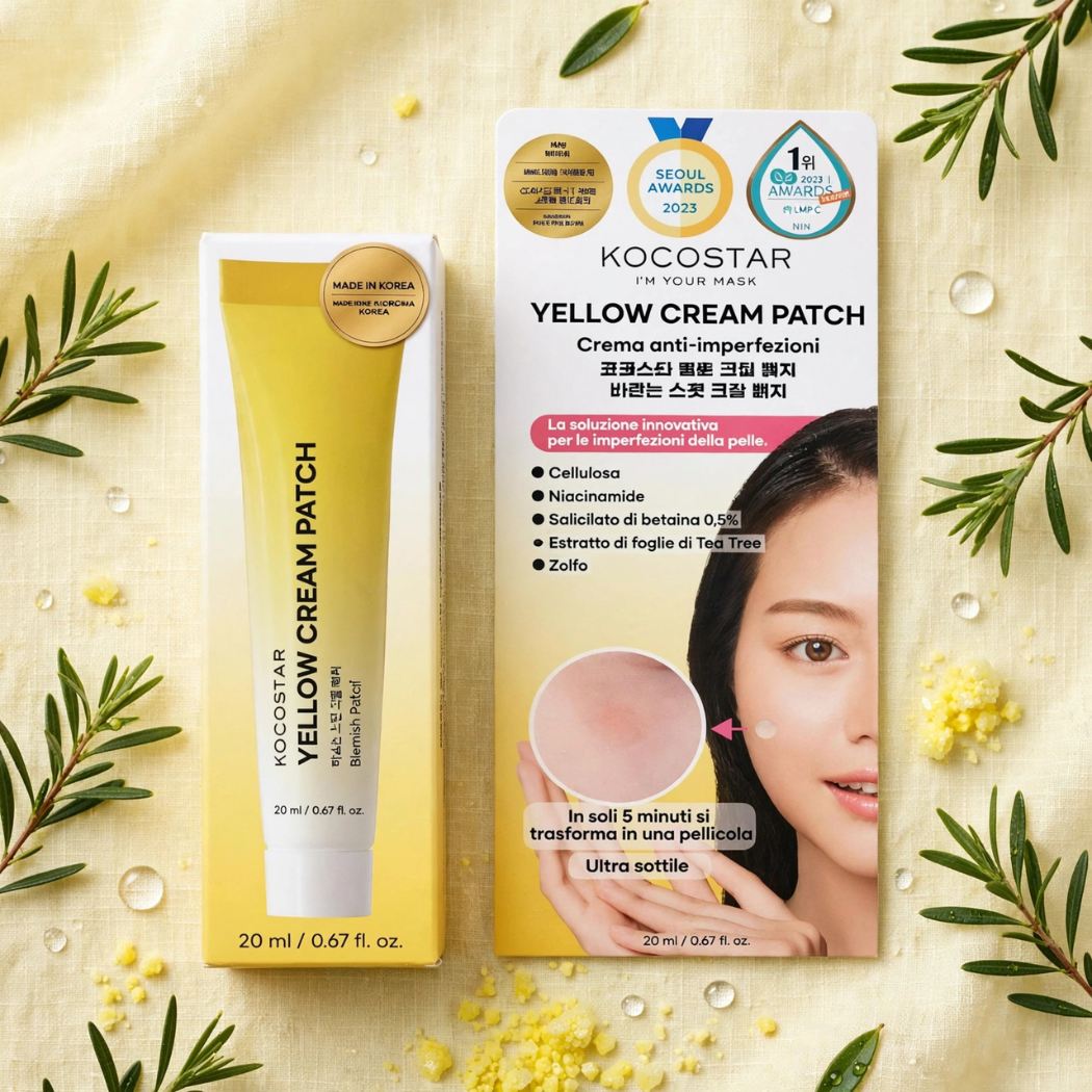 KOCOSTAR YELLOW CREAM PATCH – Trattamento Anti-Brufoli in Crema 20ml