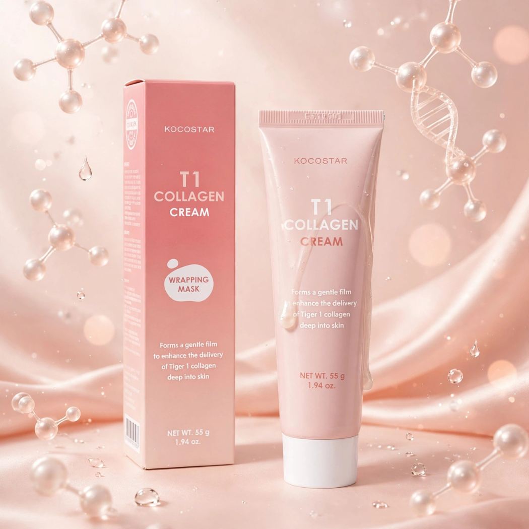 KOCOSTAR T1 COLLAGEN CREAM – Maschera Viso Wrapping al Collagene 55g