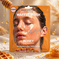 KOCOSTAR WAFFLE MASK HONEY - Maschera Viso Tessuto 100% Cotone con 40g di Gel-Essenza Miele Puro - Liquidò