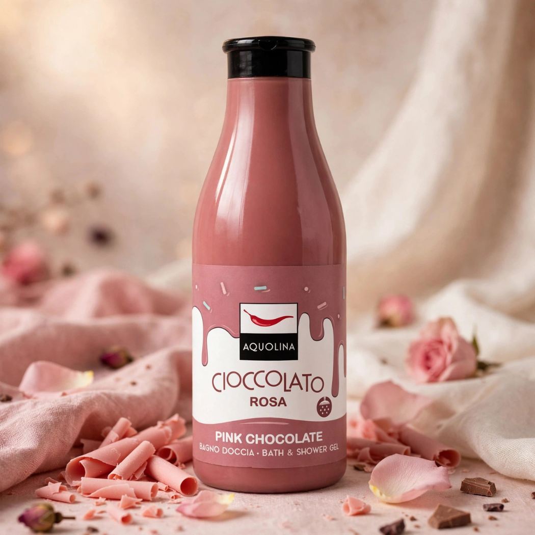 AQUOLINA CIOCCOLATO ROSA - Bagno doccia 500ml - Liquidò