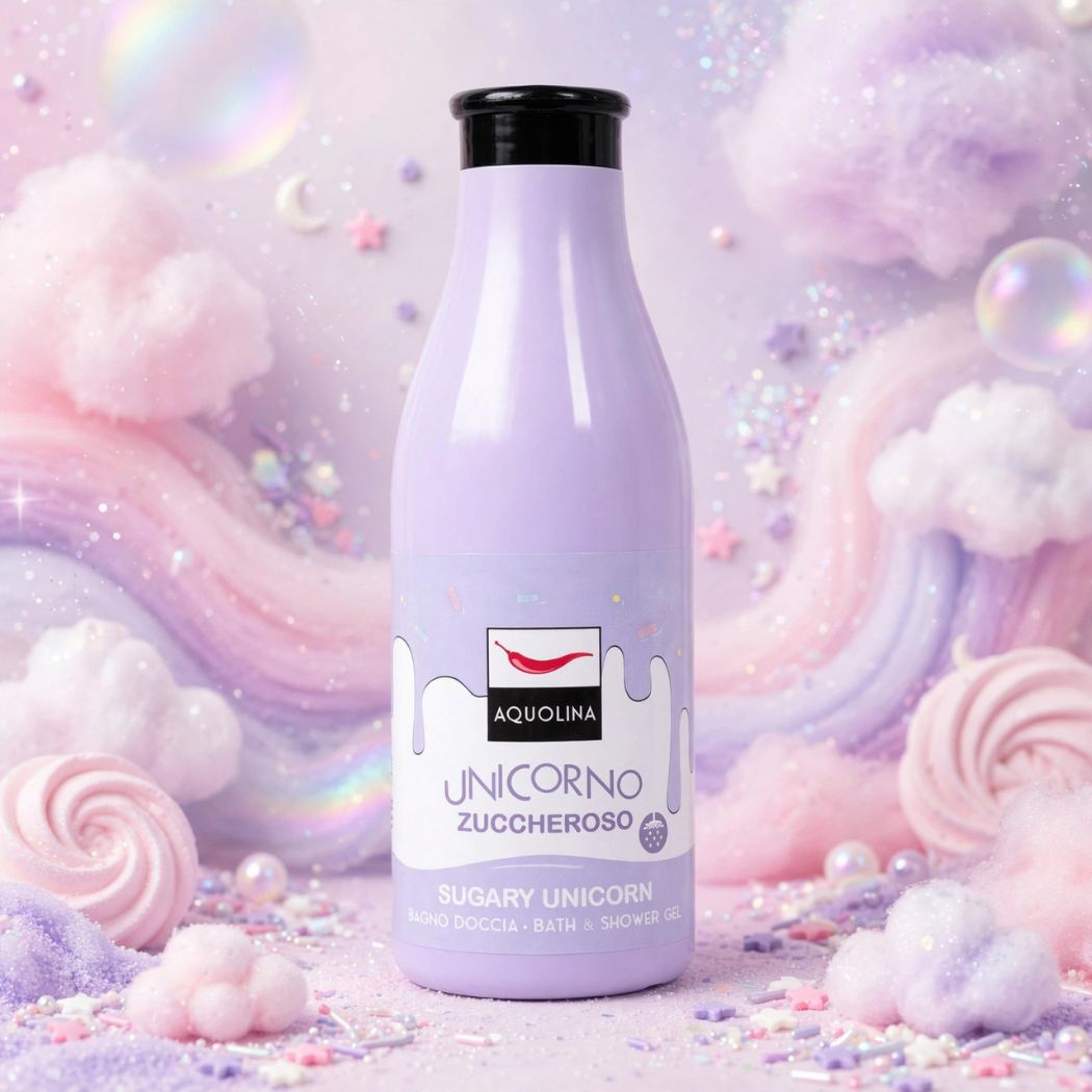 AQUOLINA UNICORNO ZUCCHEROSO - Bagno doccia 500ml - Liquidò