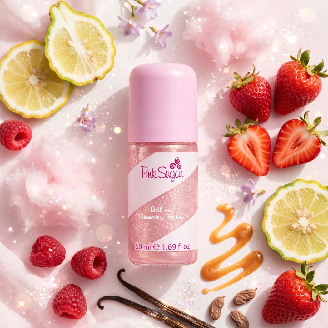 AQUOLINA PINK SUGAR - Roll-on shimmering perfume 50ml - Liquidò