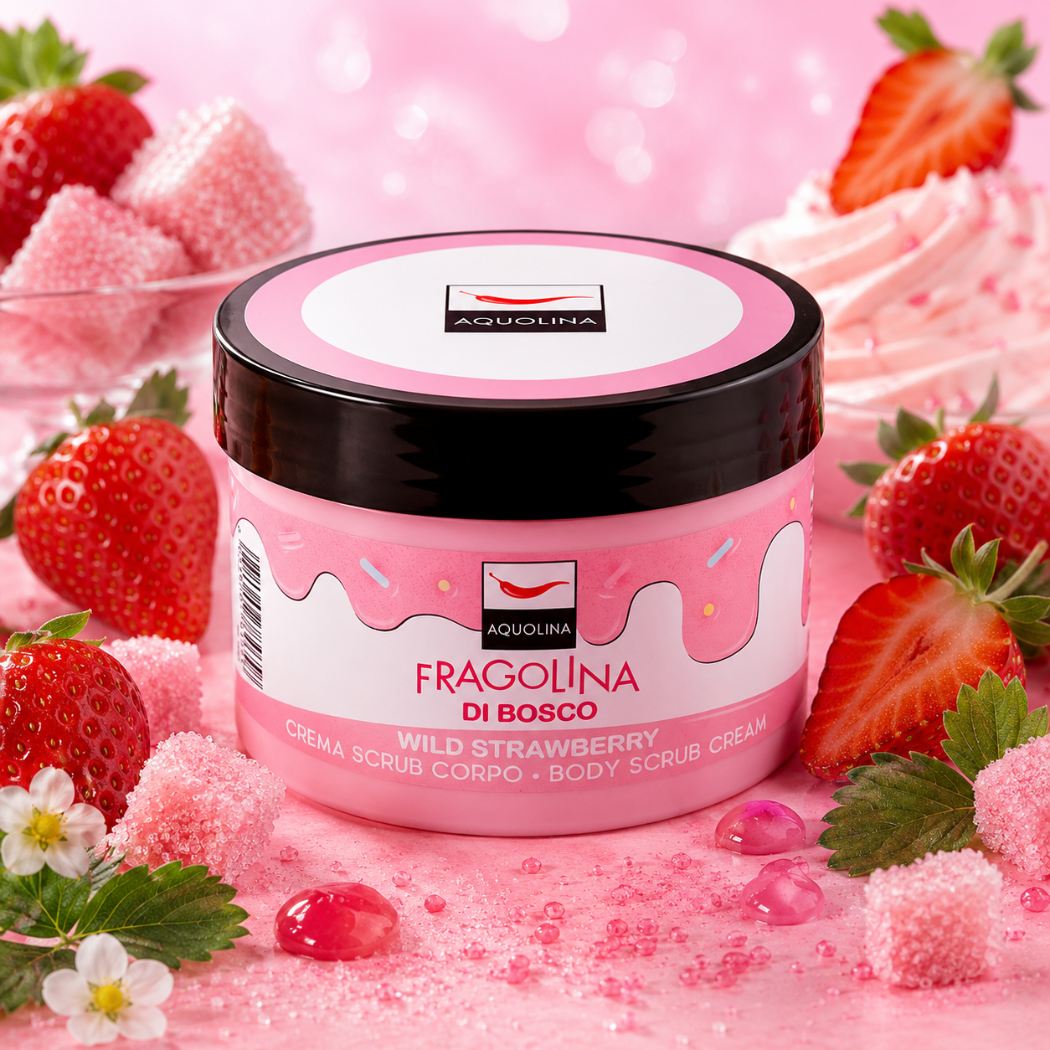 AQUOLINA CREMA SCRUB CORPO FRAGOLINA DI BOSCO | Esfoliante 200ml