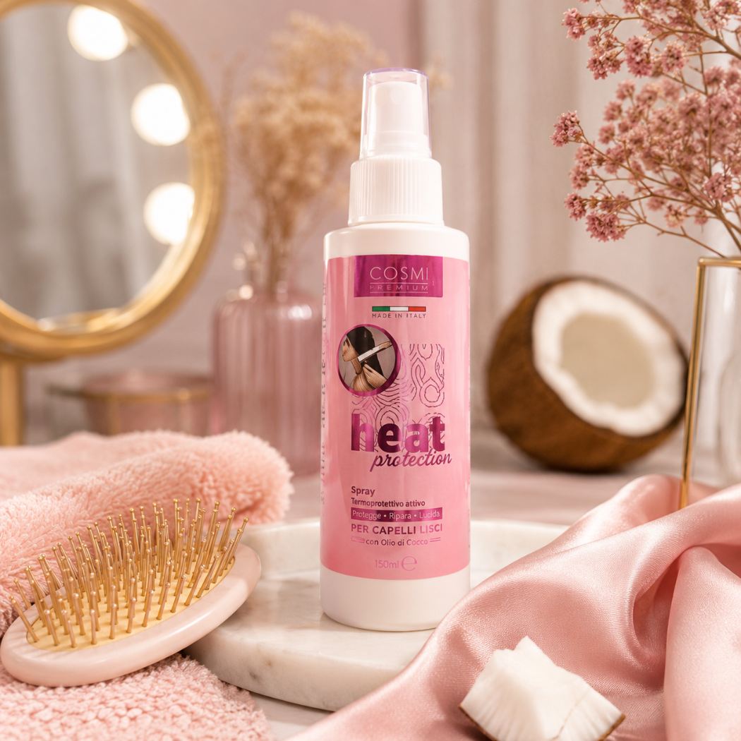 COSMI SPRAY TERMOPROTETTORE | protegge da piastra e phon per capelli lisci - con cheratina idrolizzata - Liquidò