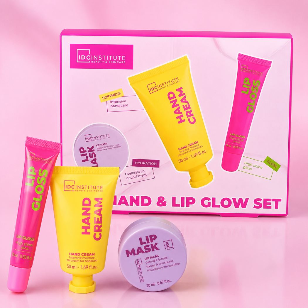IDC INSTITUTE HAND & LIP GLOW SET - Cofanetto Mani e Labbra