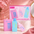 IDC INSTITUTE GLOW & BALANCE SET - Tonico Viso Idratante 200ml + Siero Viso Lenitivo 50ml +3 Paia di Patch Occhi Idratanti