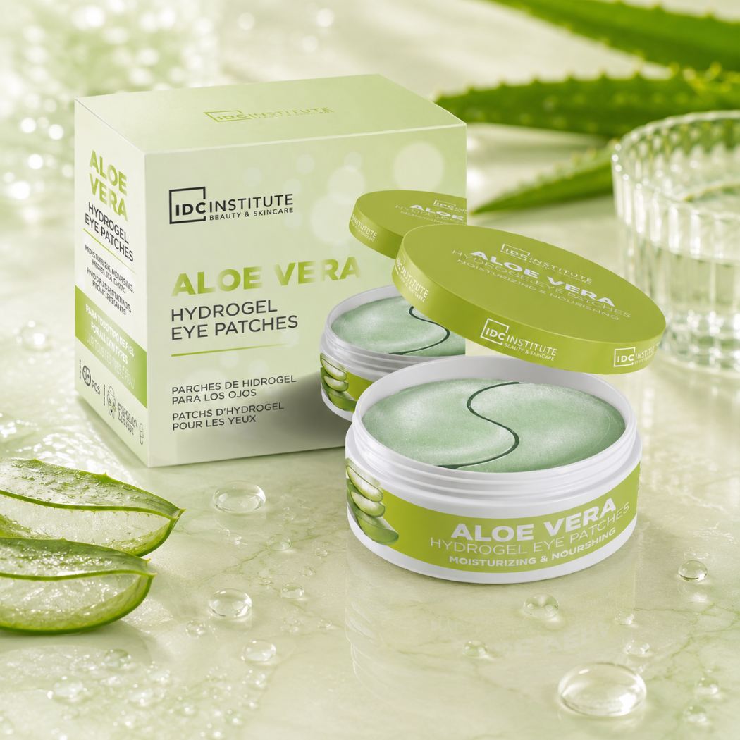 IDC - MASCHERA OCCHI 60pz | PATCH IDROGEL ALL' ALOE VERA - Contorno occhi rivitalizzante, idrata e nutre - Liquidò