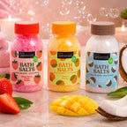 IDC INSTITUTE Bath Salts – Sali da Bagno Profumati: Cocco, Fragola e Mango - Liquidò