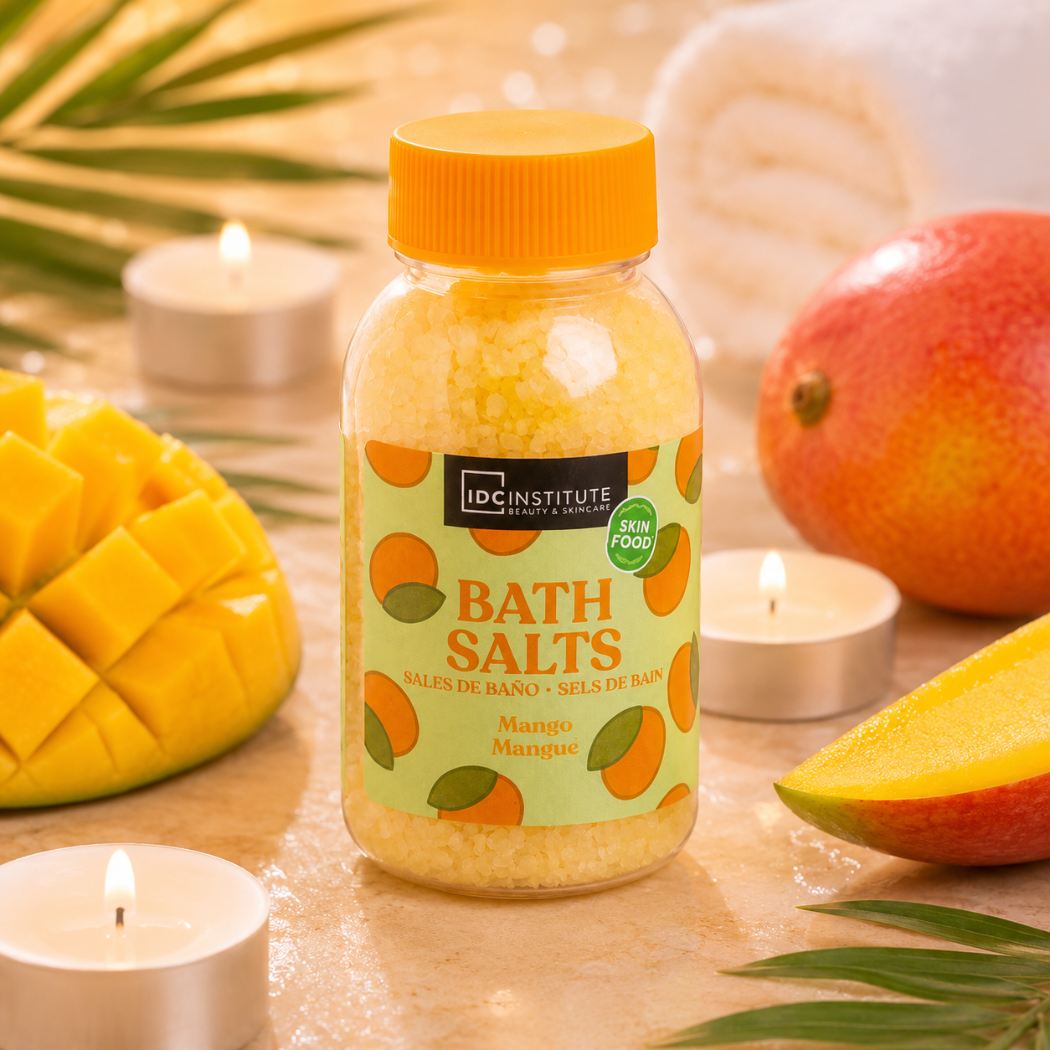 IDC INSTITUTE Bath Salts – Sali da Bagno Profumati: Cocco, Fragola e Mango - Liquidò