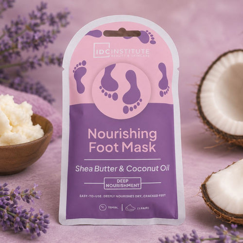 IDC INSTITUTE NOURISHING FOOT MASK SHEA BUTTER & COCONUT OIL - Maschera Piedi - Liquidò