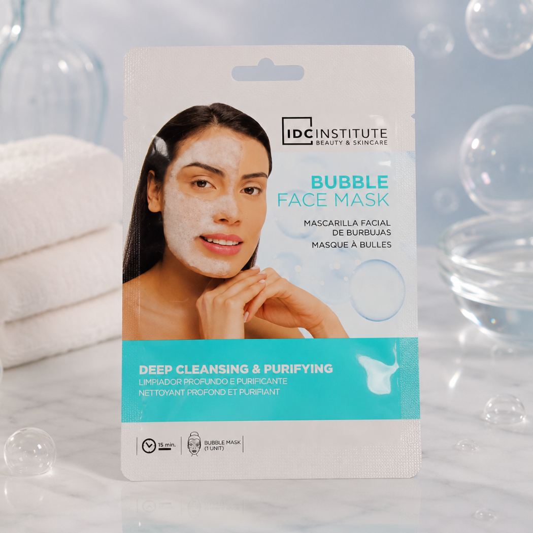 IDC INSTITUTE MASCHERA VISO MICROBOLLE - Azione purificante che deterge in profondità - Liquidò